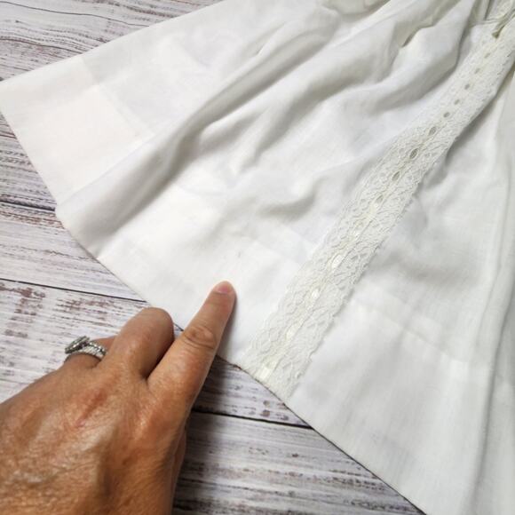 Vtg Polly Flinders White Infant Gown Christening Baptism Smocked Sz 3- 9 Months - Picture 6 of 9